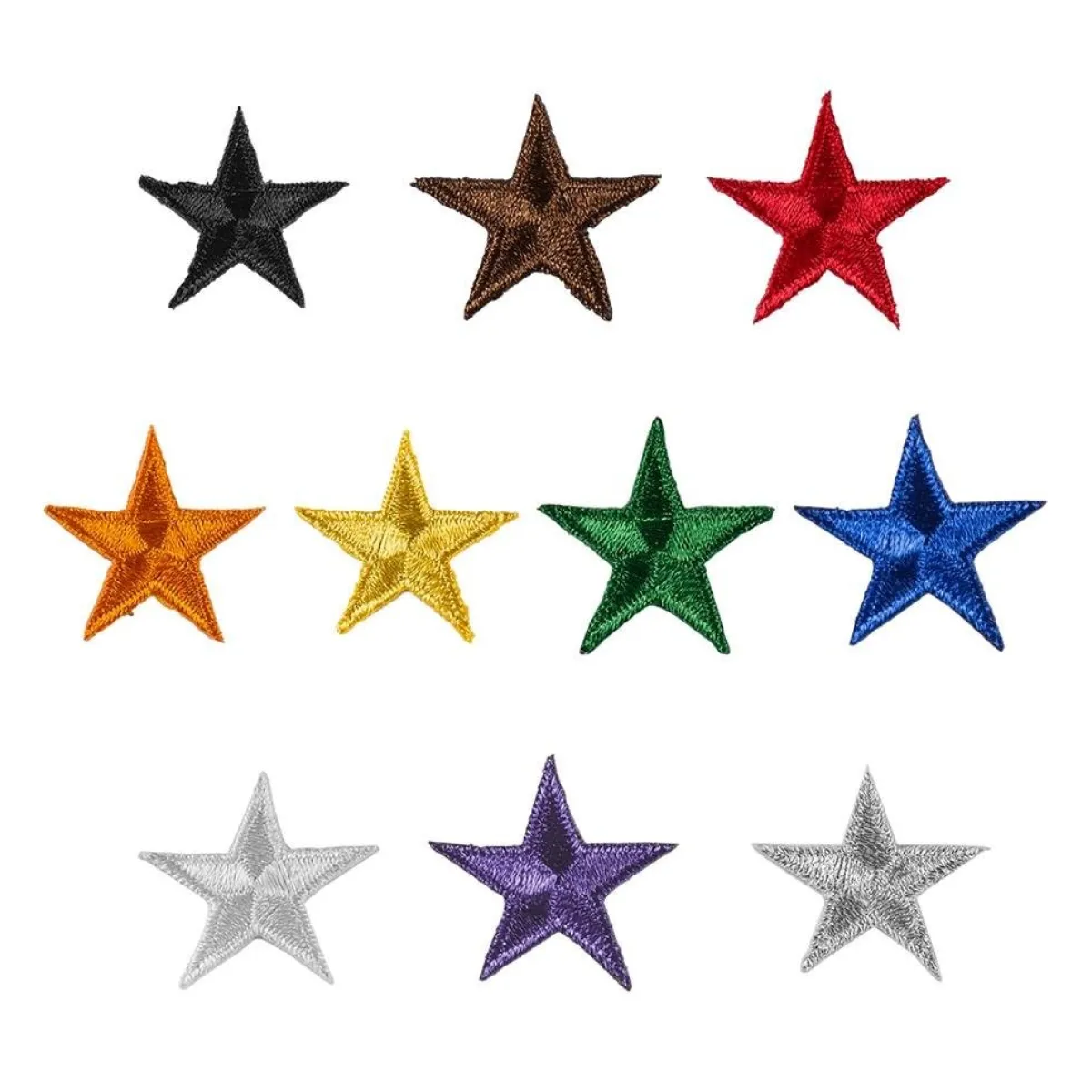 Best Century US Retail Iron-On Star Patches - 10 Pack
