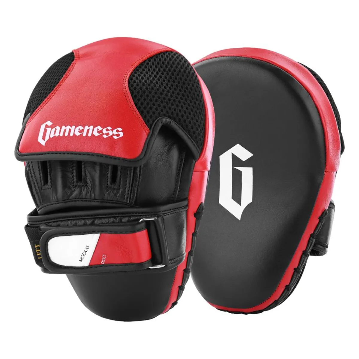 Clearance Century US Retail Modus Short Punch Mitts - Pair Black/White/Red