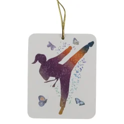 Discount Century Martial Arts Ornament - Female Kicking