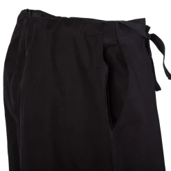 Discount Century Martial Arts 10 oz. Middleweight Brushed Cotton Traditional Waist Pants Black