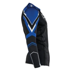 Hot Century Martial Arts Punok Long Sleeve Compression Top Blue/Black/White