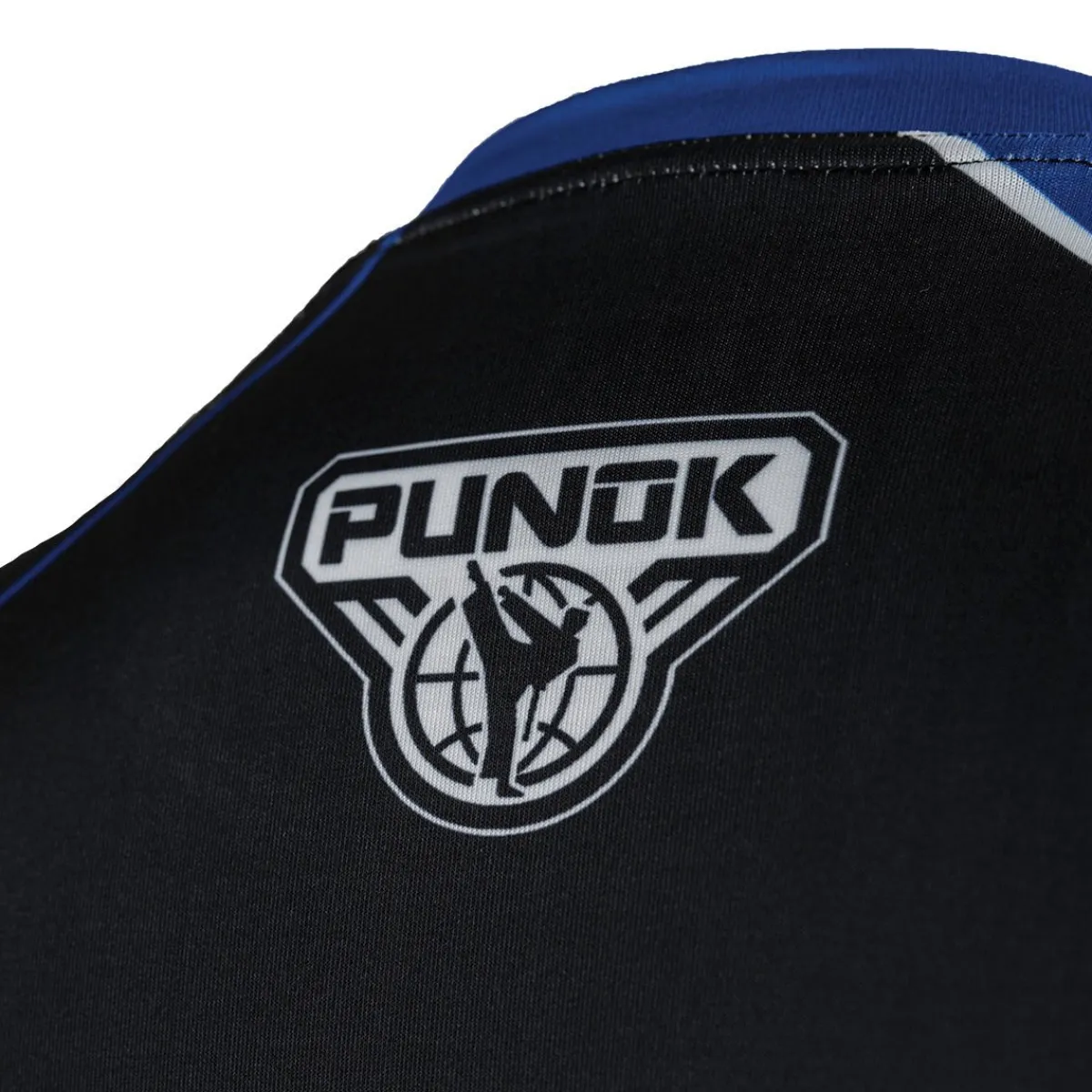 Hot Century Martial Arts Punok Long Sleeve Compression Top Blue/Black/White