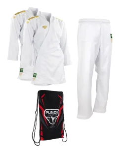 Best Century Martial Arts Punok Takyon Gold Kumite Gi Set White
