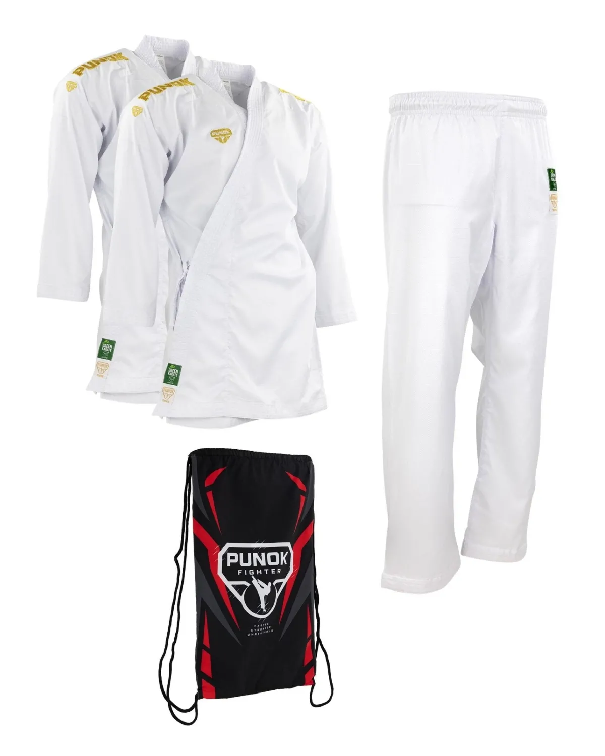 Best Century Martial Arts Punok Takyon Gold Kumite Gi Set White