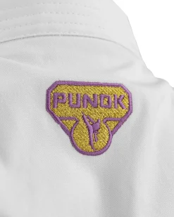 Online Century Martial Arts Punok Takyon Kata Gold Set - Purple/Pink White
