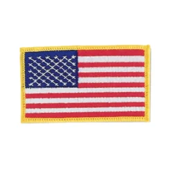 Outlet Century US Retail Sewn-In Gold American Flag Patch