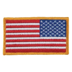 Outlet Century US Retail Sewn-In Reverse Gold American Flag Patch