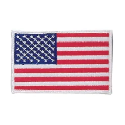 Best Century US Retail Sewn-In White American Flag Patch