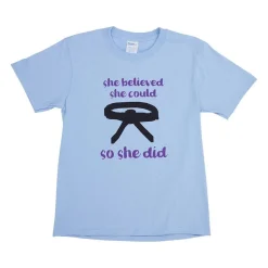 New Century US Retail She Believed Youth T-Shirt Blue