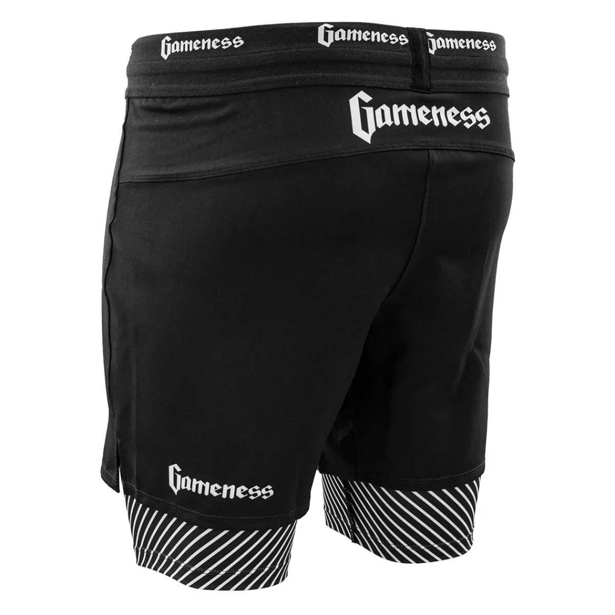 Discount Gameness Spirit Animal Grappling Short Black/White