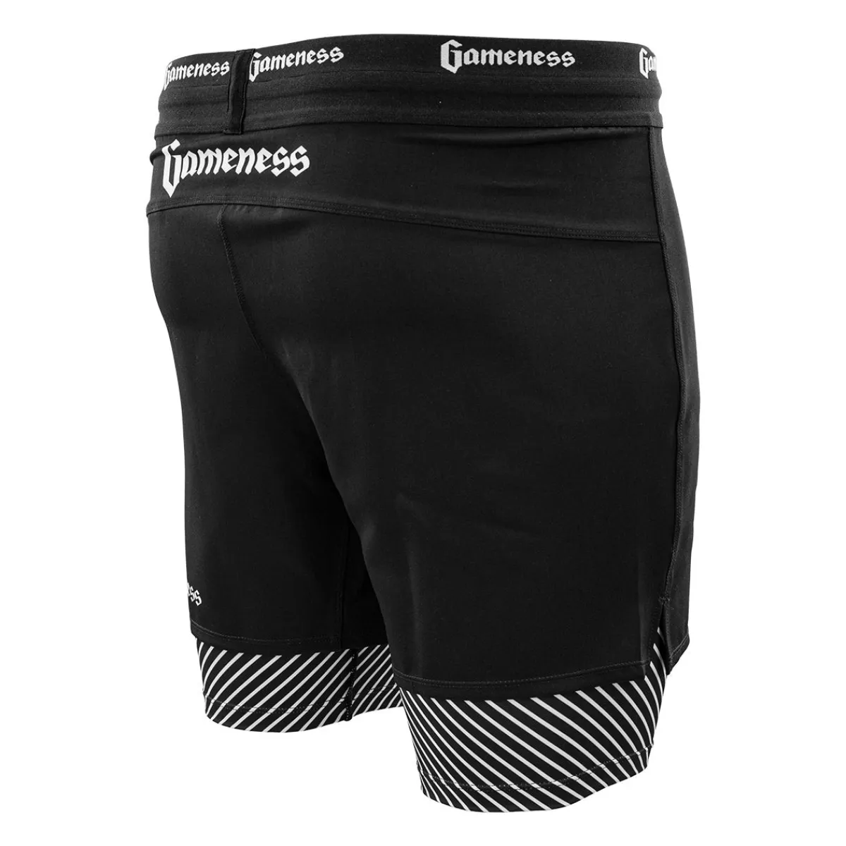 Discount Gameness Spirit Animal Grappling Short Black/White