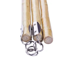 New Century US Retail Three Sectional White Wood Staff