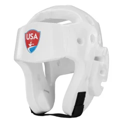 Clearance Century Martial Arts USA Karate Headgear White