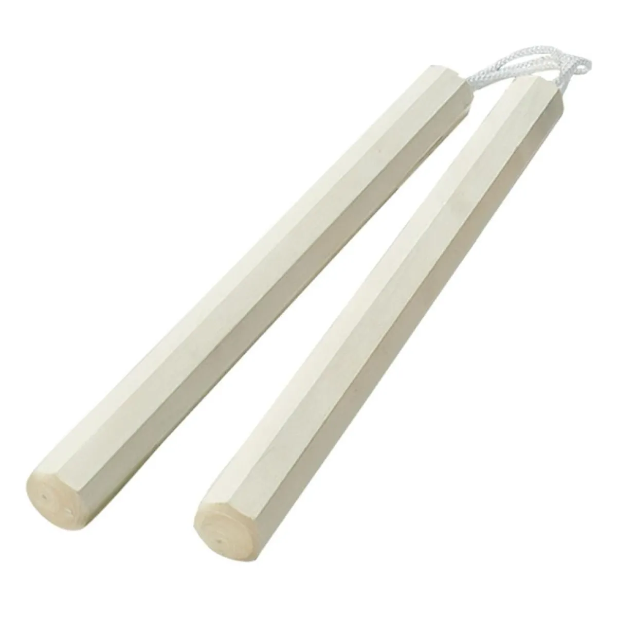 Discount Century US Retail Wax Wood Octagon Corded Nunchaku White